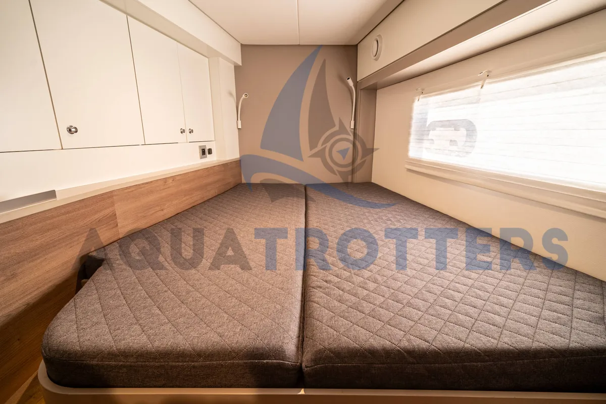 Cabin on Silver IX, a Bali 4.2 catamaran at Volos Municipality, Greece