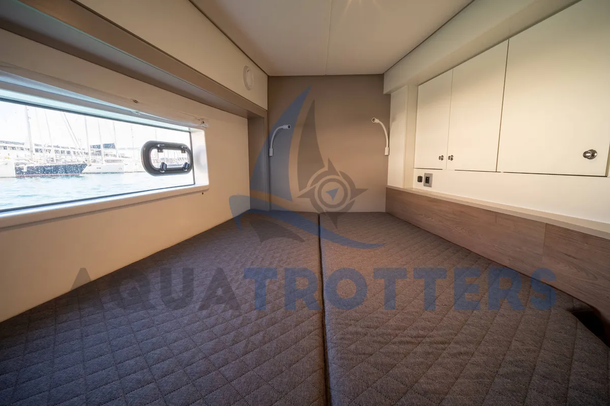 Cabin on Silver IX, a Bali 4.2 catamaran at Volos Municipality, Greece