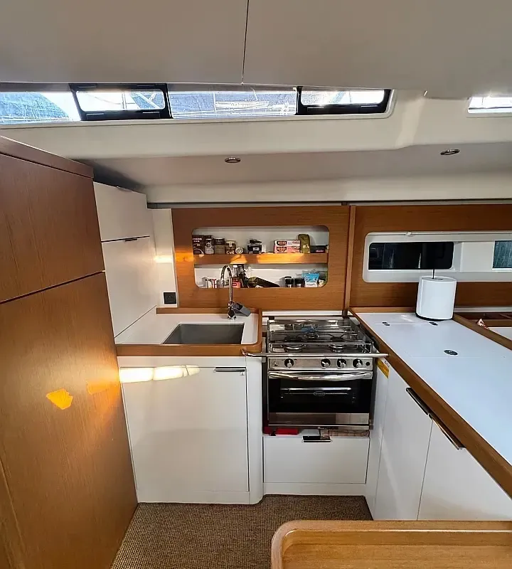 Premium, a Beneteau First 53 sailboat at Lavrion, Greece