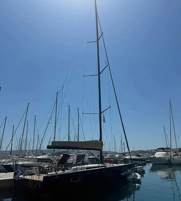 Premium, a Beneteau First 53 sailboat at Lavrion, Greece