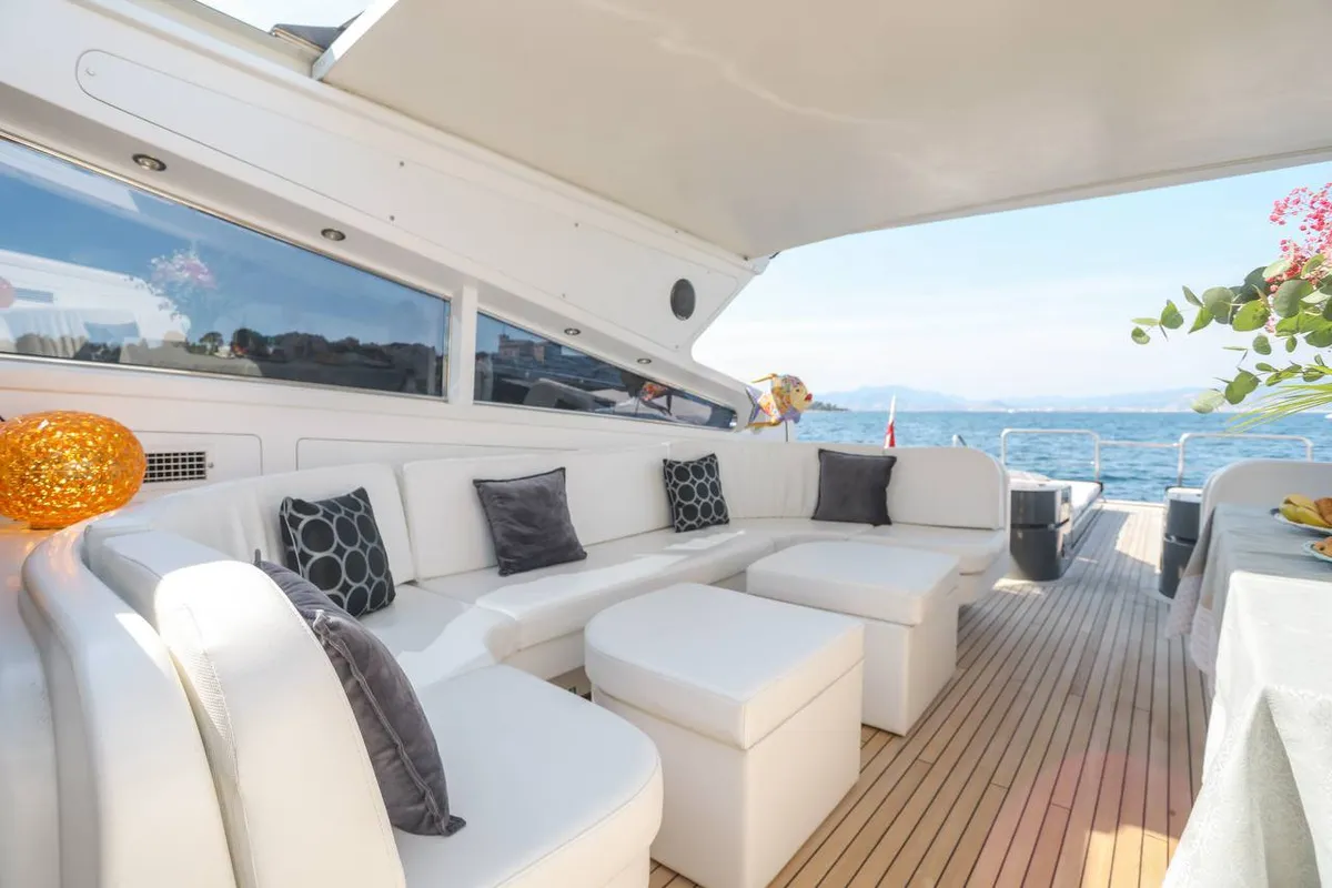 A4, a Leopard 27 motor yacht at Cannes, France