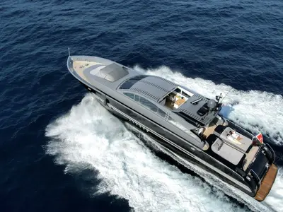 A4, a Leopard 27 motor yacht at Cannes, France