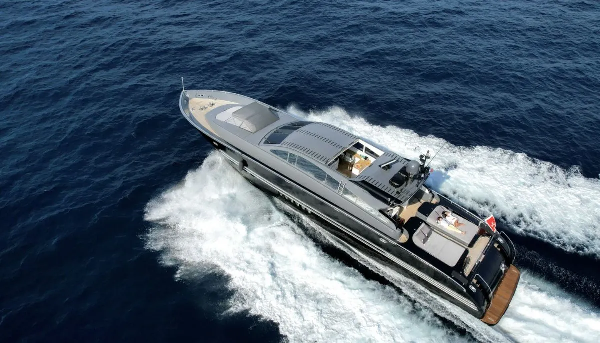 A4, a Leopard 27 motor yacht at Cannes, France