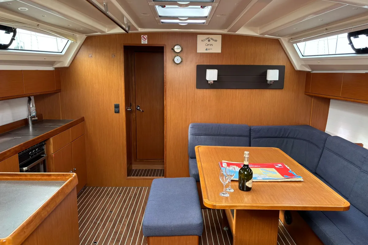 Salon of Ceres, a Bavaria Cruiser 46 sailboat at Općina Pakoštane, Croatia