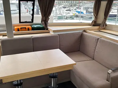Neza, a Fountaine Pajot Astrea 42 Quatuor catamaran at Roche Caiman, Seychelles