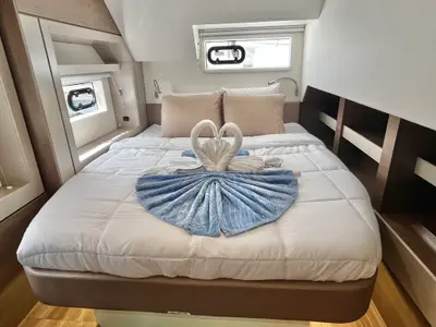 Cabin on Sea Dog, a Bali 4.6 catamaran at Parham Town, British Virgin Islands