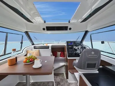 Salon of Jeanneau Merry Fisher 795 Series 2*, a motorboat at Seget Donji, Croatia