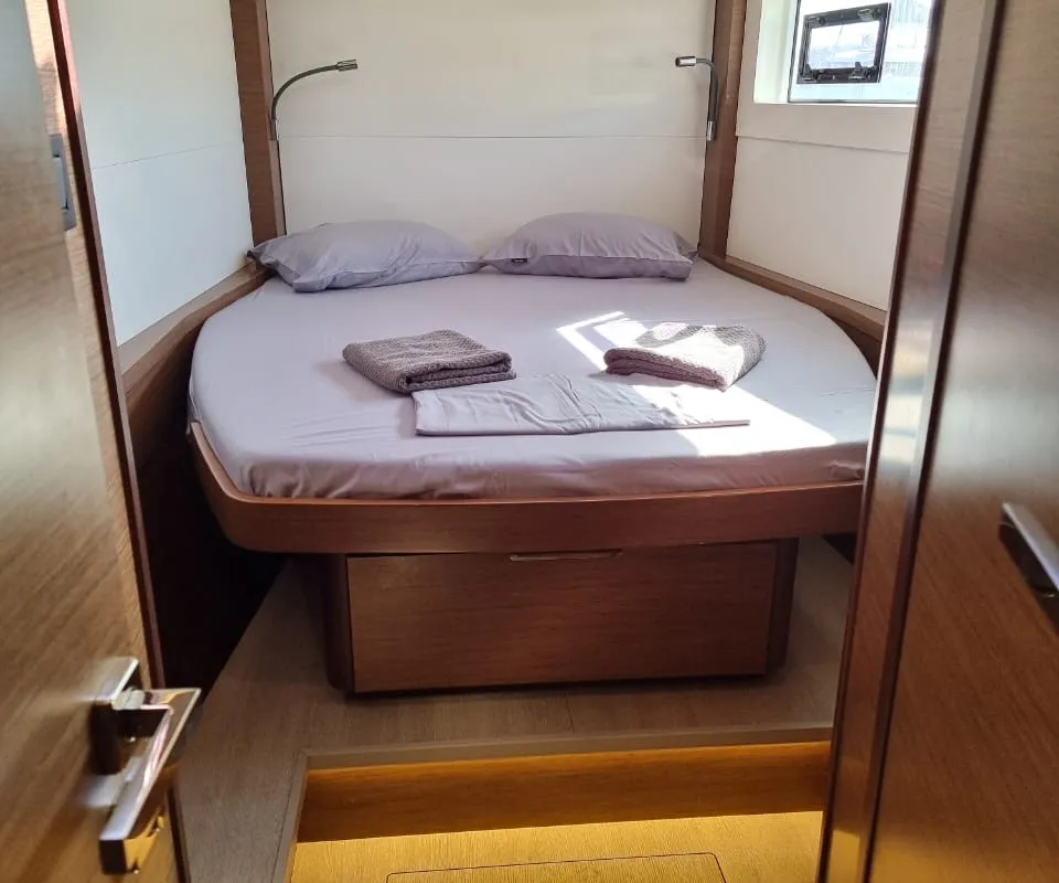 Cabin on Hydra XIV, a Lagoon 46 catamaran at Municipal Unit of Lefkada, Greece