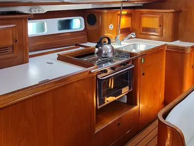 Erika, a Beneteau Oceanis 411 sailboat at Volos, Greece