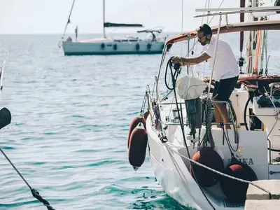 Erika, a Beneteau Oceanis 411 sailboat at Volos, Greece