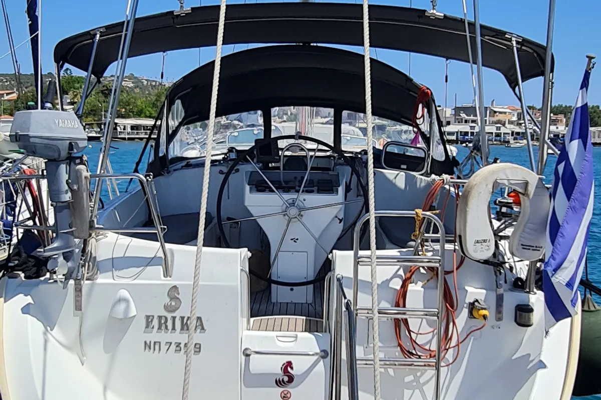 Erika, a Beneteau Oceanis 411 sailboat at Volos, Greece