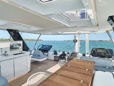 Amarea, a Lagoon Sixty 5 catamaran at Athens, Greece