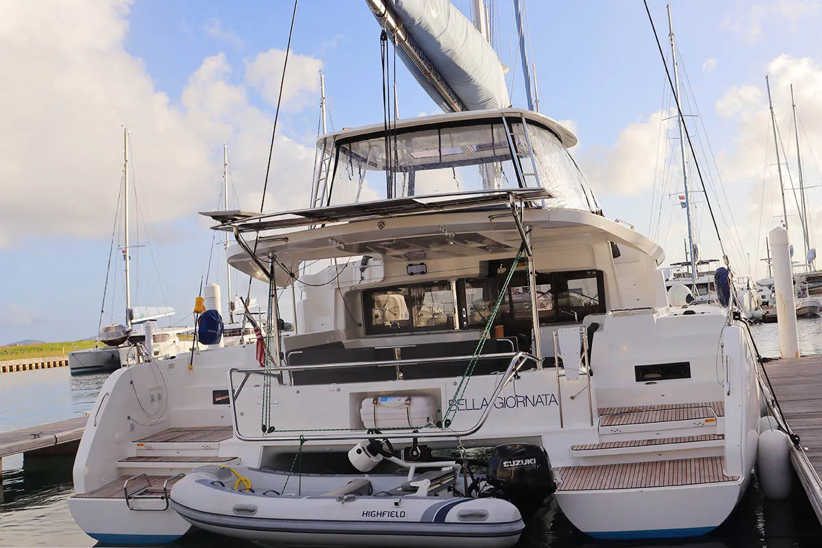 Bella Giornata, a Lagoon 46 OW catamaran at Central Abaco, Bahamas