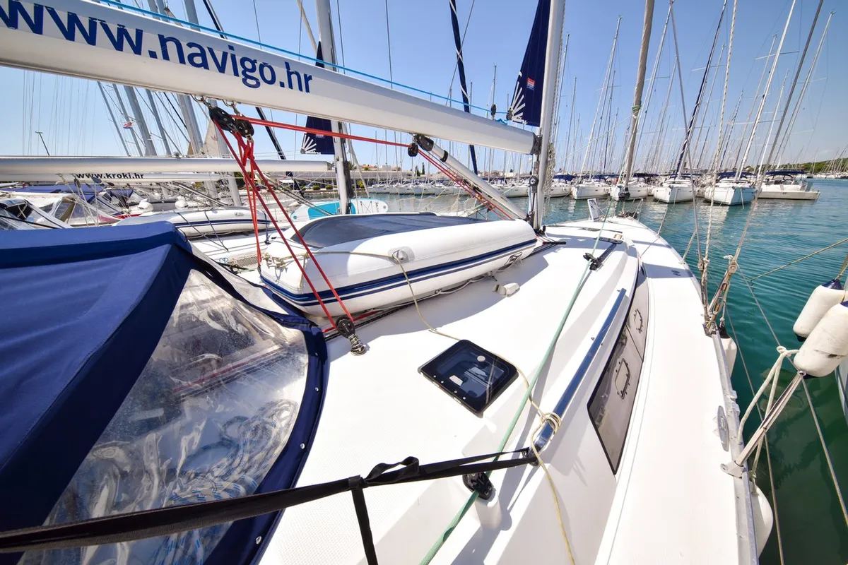 Yolo, a Bavaria Cruiser 51 sailboat at Općina Sukošan, Croatia