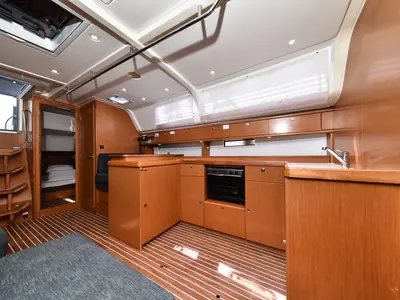 Galley of Yolo, a Bavaria Cruiser 51 sailboat at Sukošan, Croatia