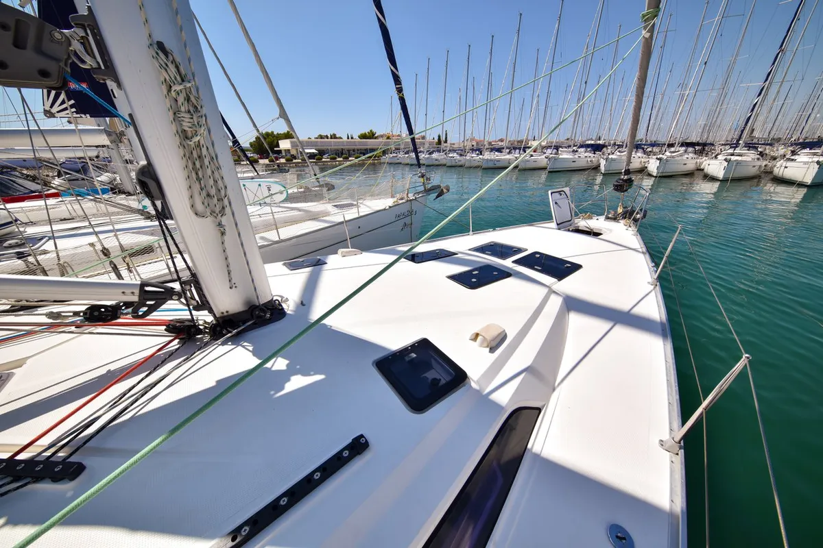 Yolo, a Bavaria Cruiser 51 sailboat at Općina Sukošan, Croatia