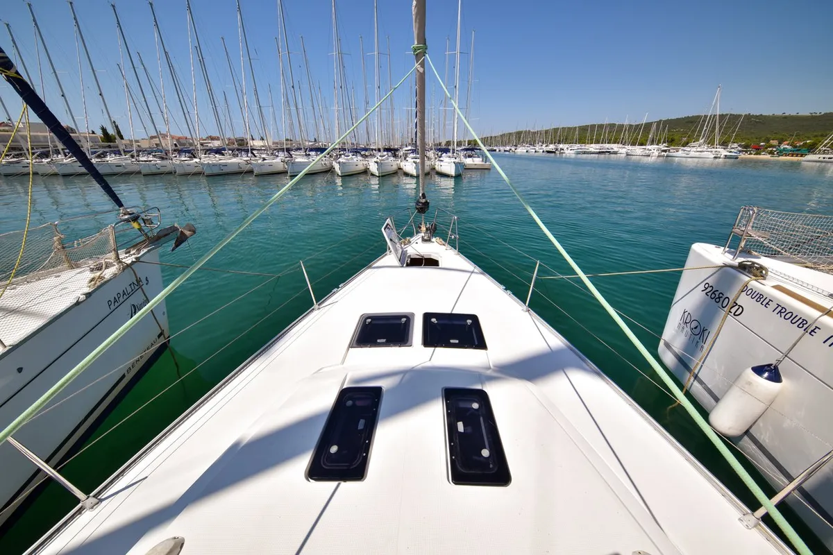 Yolo, a Bavaria Cruiser 51 sailboat at Općina Sukošan, Croatia
