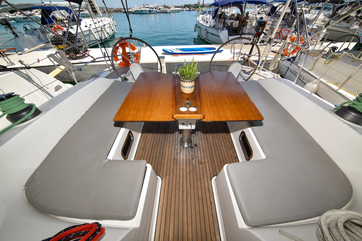 Yolo, a Bavaria Cruiser 51 sailboat at Općina Sukošan, Croatia