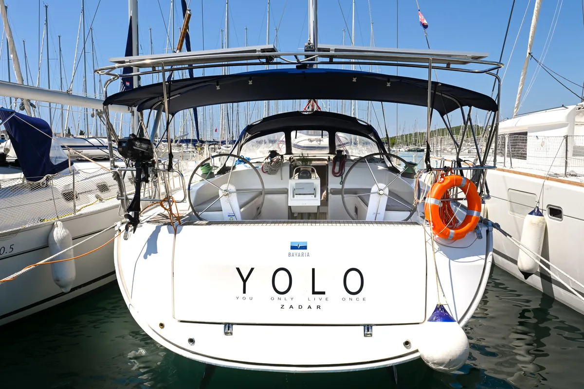 Yolo, a Bavaria Cruiser 51 sailboat at Općina Sukošan, Croatia