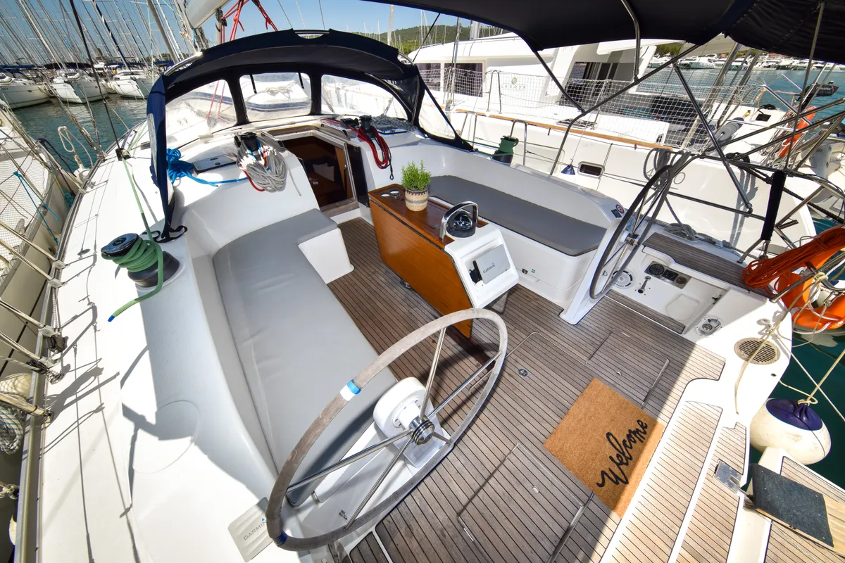 Yolo, a Bavaria Cruiser 51 sailboat at Općina Sukošan, Croatia