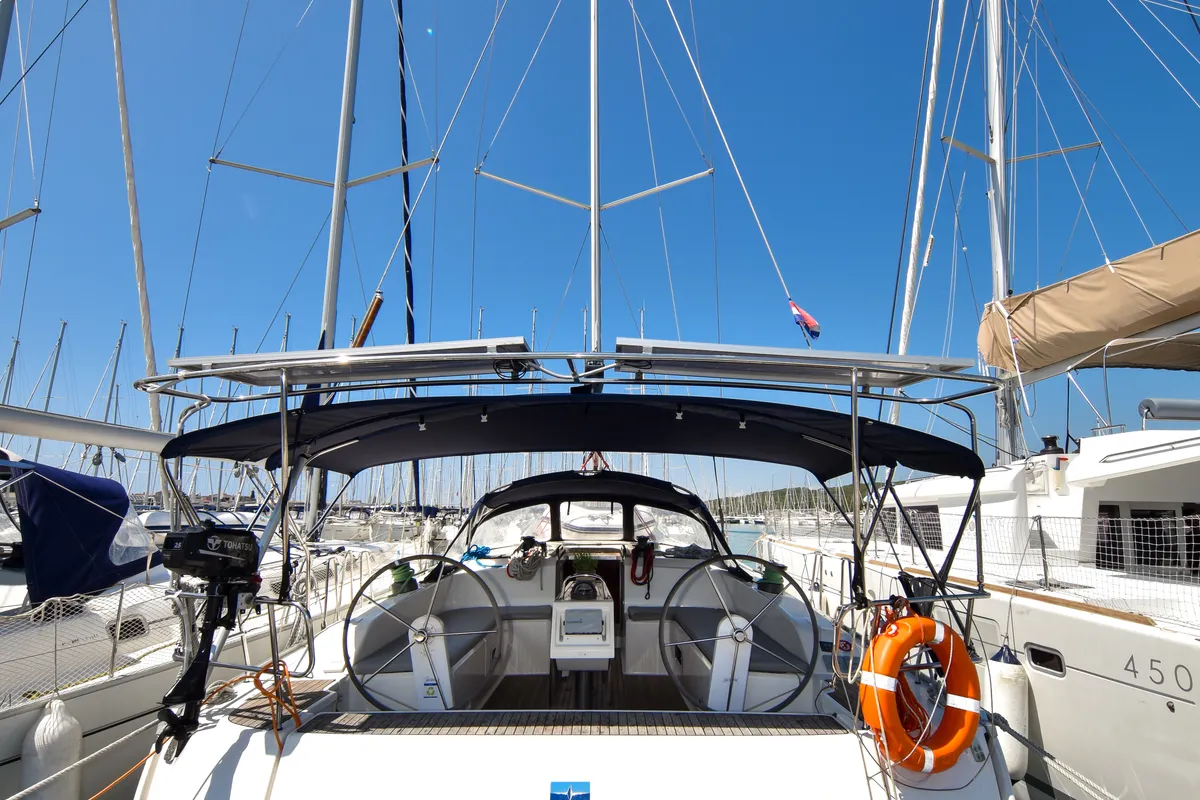 Yolo, a Bavaria Cruiser 51 sailboat at Općina Sukošan, Croatia