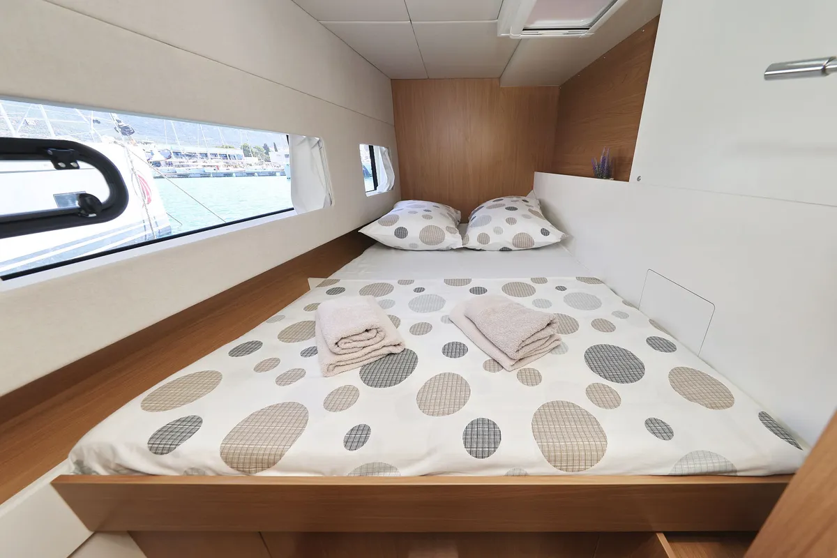 Le Petite Prince, a Bali Catsmart OW catamaran at Grad Kaštela, Croatia