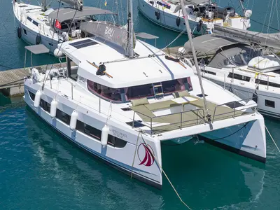 Le Petite Prince, a Bali Catsmart OW catamaran at Grad Kaštela, Croatia