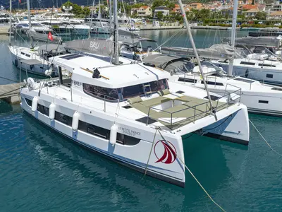 Le Petite Prince, a Bali Catsmart OW catamaran at Grad Kaštela, Croatia