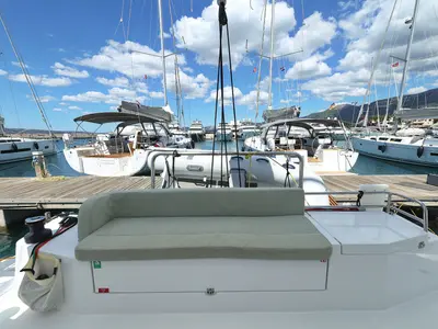 Salon of Le Petite Prince - OW, a Bali Catsmart OW catamaran at Kaštela, Croatia