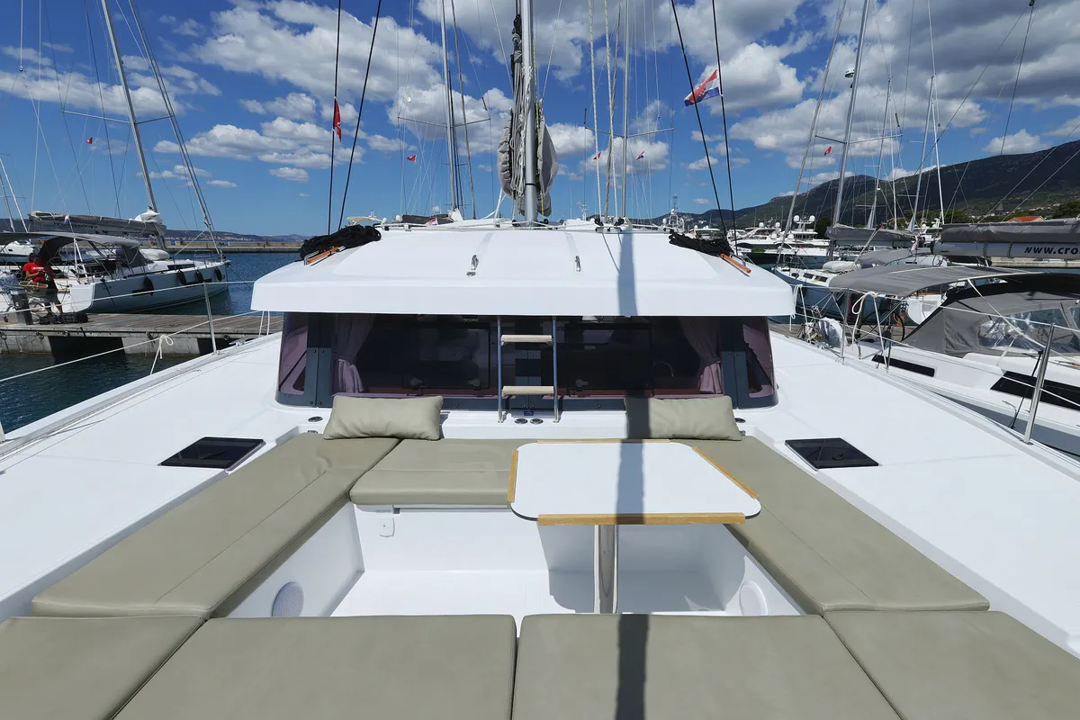 Le Petite Prince, a Bali Catsmart OW catamaran at Grad Kaštela, Croatia