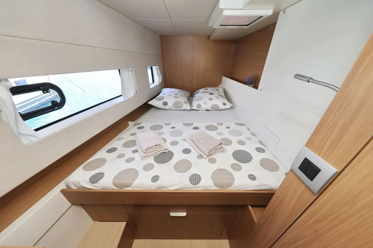 Le Petite Prince, a Bali Catsmart OW catamaran at Grad Kaštela, Croatia
