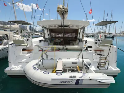 Le Petite Prince, a Bali Catsmart OW catamaran at Grad Kaštela, Croatia