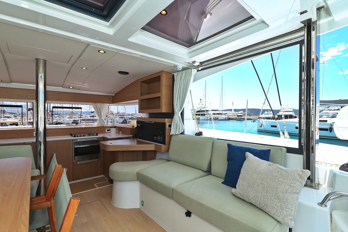 Le Petite Prince, a Bali Catsmart OW catamaran at Grad Kaštela, Croatia