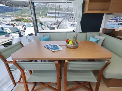 Galley of Le Petite Prince - OW, a Bali Catsmart OW catamaran at Kaštela, Croatia