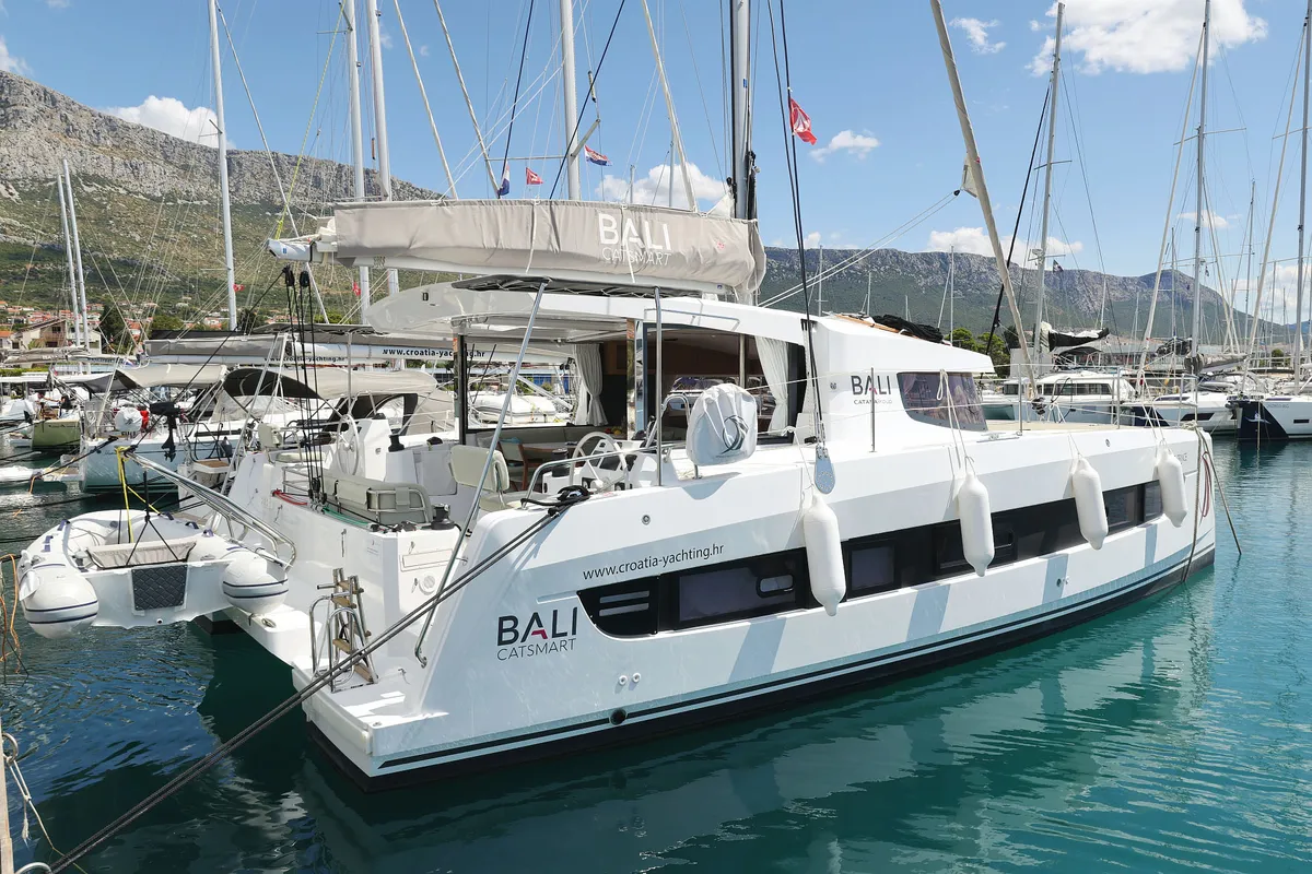 Le Petite Prince, a Bali Catsmart OW catamaran at Grad Kaštela, Croatia