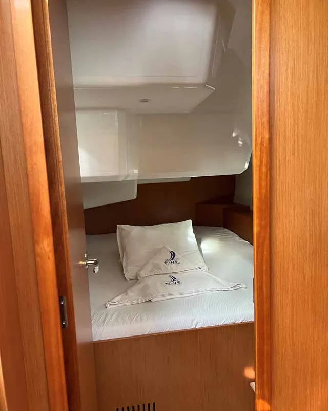 Cabin on Nava, a Bavaria C42 sailboat at Fethiye, Turkey