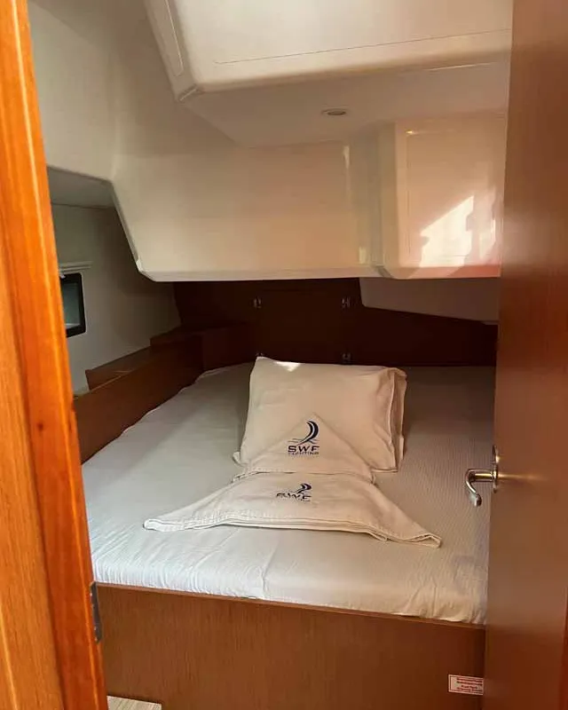 Cabin on Nava, a Bavaria C42 sailboat at Fethiye, Turkey