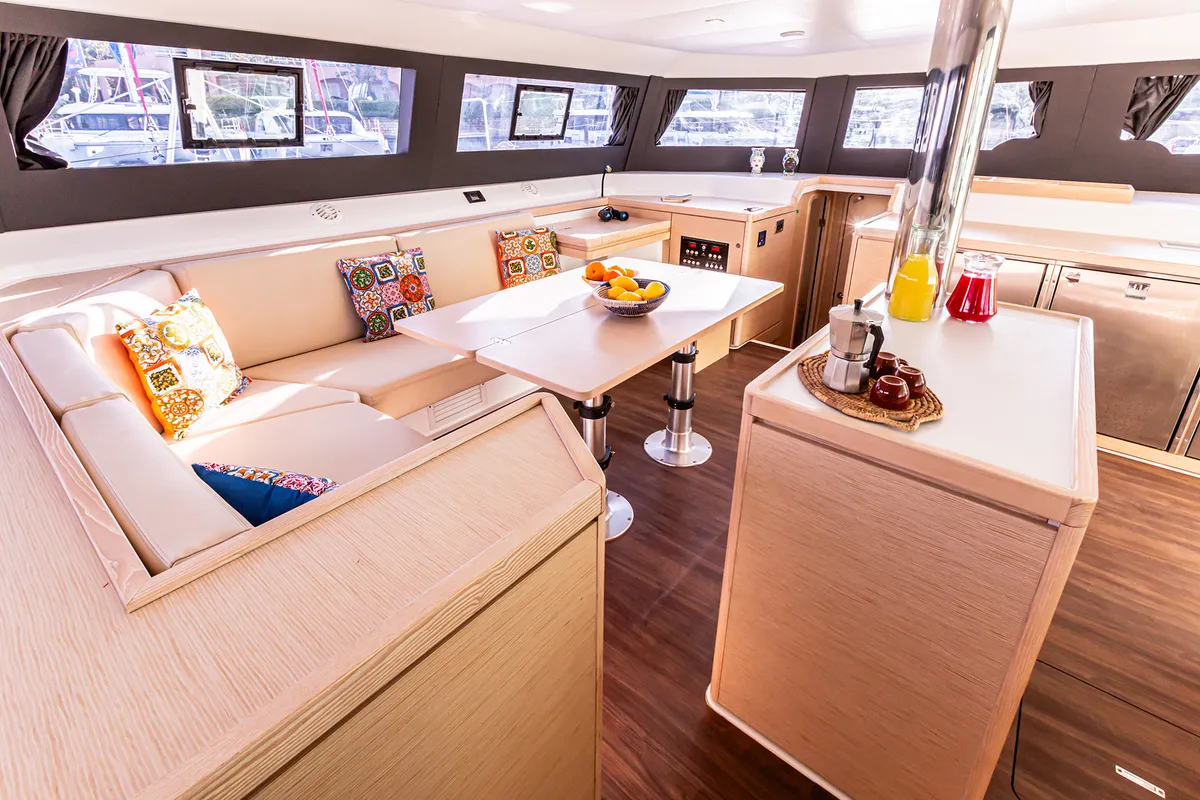 Oblivion Planet, a Dufour 48 Catamaran catamaran at Palermo, Italy