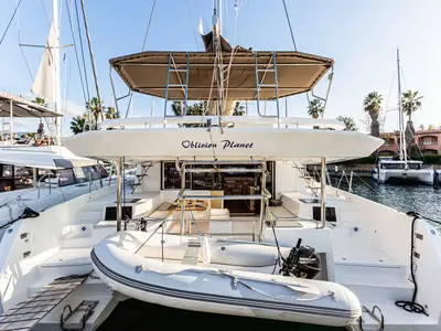 Oblivion Planet, a Dufour 48 Catamaran catamaran at Palermo, Italy