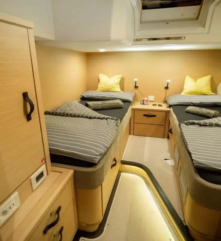 Cabin on Aria, a Jeanneau 64 sailboat at Grad Pula, Croatia