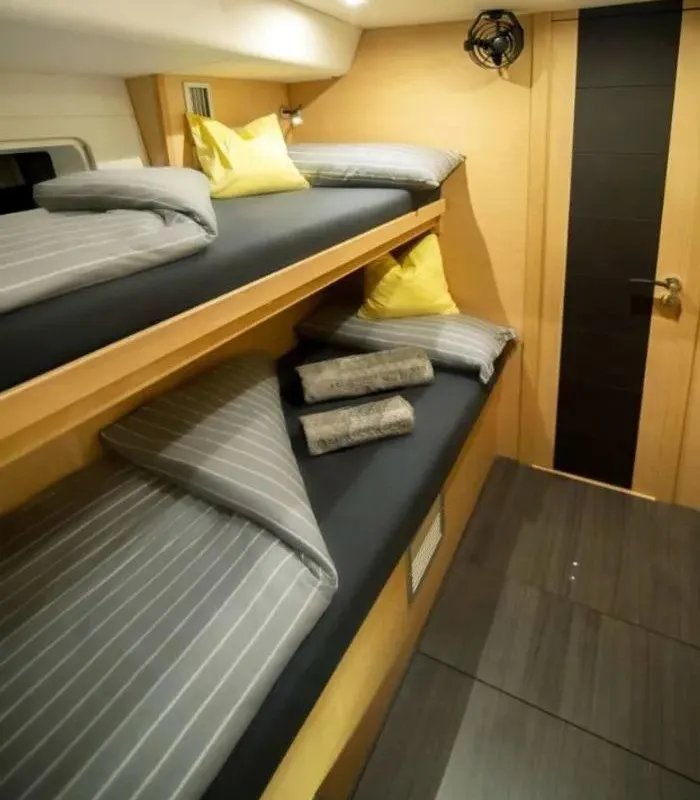 Cabin on Aria, a Jeanneau 64 sailboat at Grad Pula, Croatia