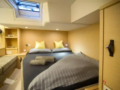 Cabin on Aria, a Jeanneau 64 sailboat at Grad Pula, Croatia