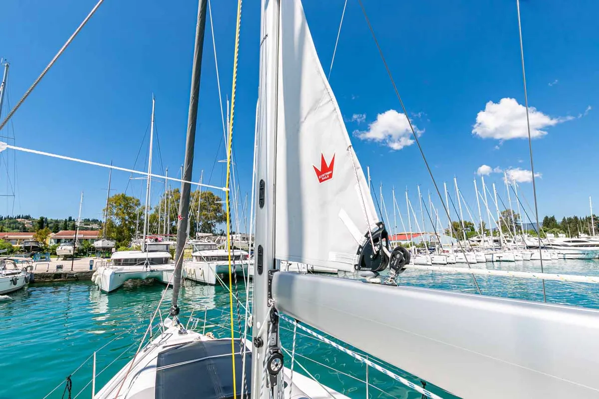 Deep Blue, a Bavaria C45 sailboat at Municipal Unit of Lefkada, Greece
