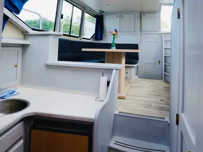 Galley of Chanti, a Gruno 35 Elite motor yacht at Göhren-Lebbin, Germany