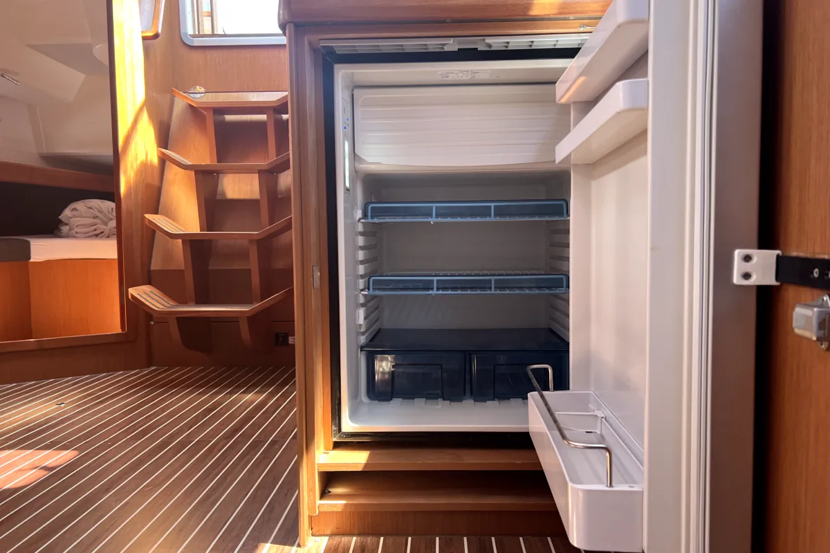 Galley of Amazing Grace, a Bavaria Cruiser 46 sailboat at Kaštela, Croatia