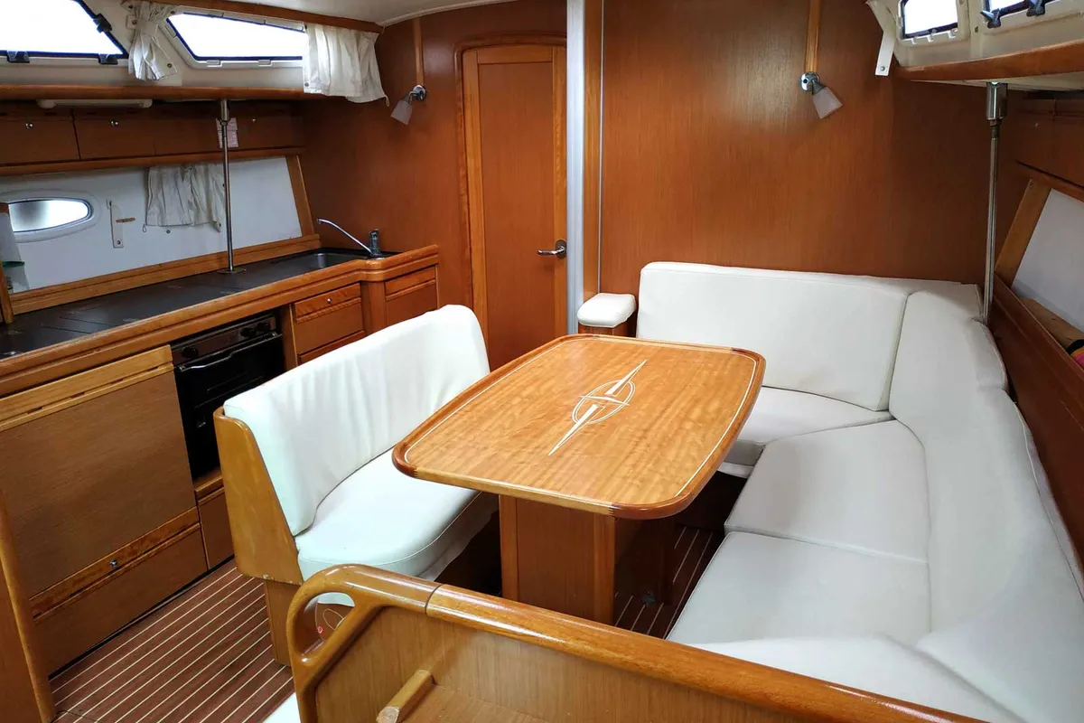 Springrose, a Bavaria 40 Cruiser sailboat at Rodi Garganico, Italy