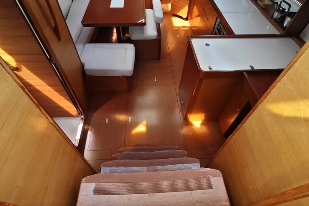 Salon of Grace, a Dufour 450 GL sailboat at Fethiye, Turkey