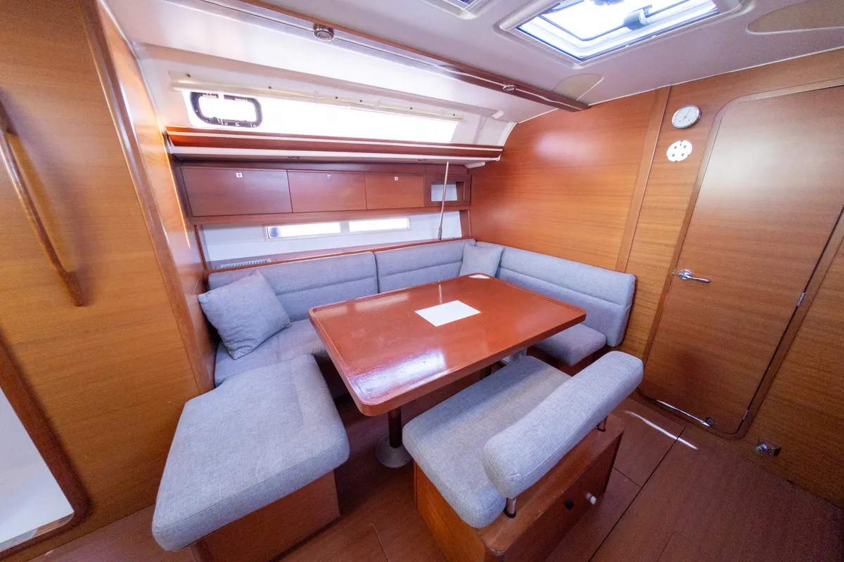 Salon of Grace, a Dufour 450 GL sailboat at Fethiye, Turkey