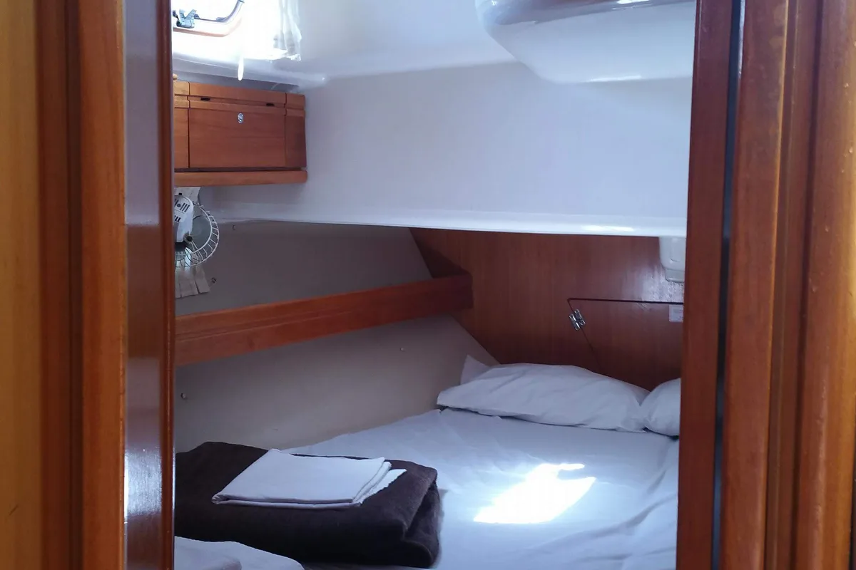 Cabin on Lollipop, a Bavaria 50 sailboat at Municipal Unit of Lefkada, Greece