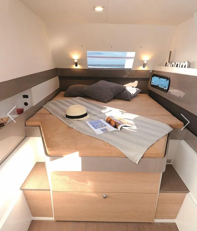 Cabin on My Dreams, a Bali 4.1 catamaran at Fethiye, Turkey